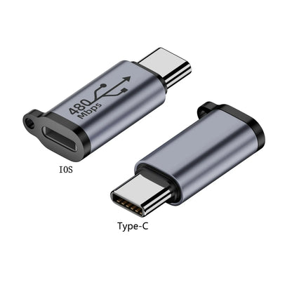 Multi Connector Adapter - Type C Female to Mini USB, Micro USB & iOS Conversion Adapter for Universal Device Compatibility
