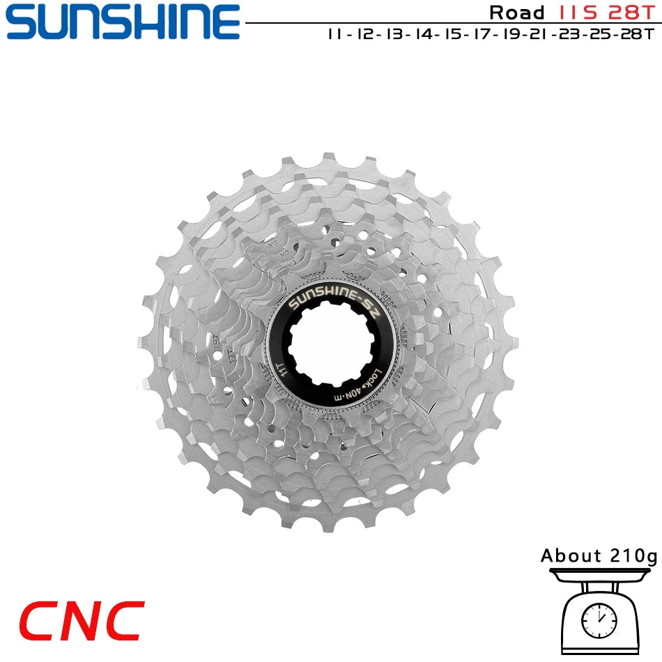 GOLDIX Ultralight CNC Road Bike Cassette — 11/12-Speed 28T-36T Sprocket for SHIMANO HG, K7 11S/12S