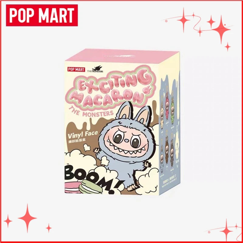 Genuine POP MART Labubu Vinyl Plush Pendant — Macarons “Have A Seat” & Coca Cola Series Blind Box Toys V1-V3