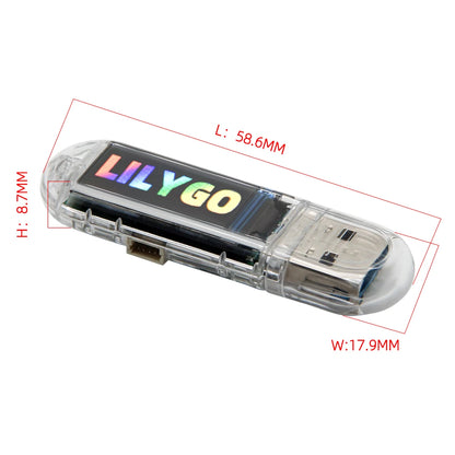 LILYGO® T-Dongle-S3 ESP32-S3 Development Board – 0.96" ST7735 LCD Display with WiFi, Bluetooth & TF Card Support