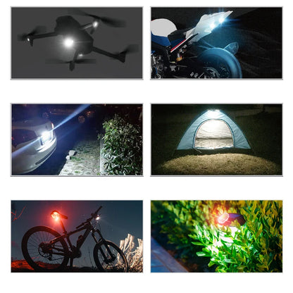 Donwof M3 Car and Motorcycle Strobe Light - Waterproof Wireless LED Flash Anti-Collision Warning Lamp with Remote Control for Cars and Bikes