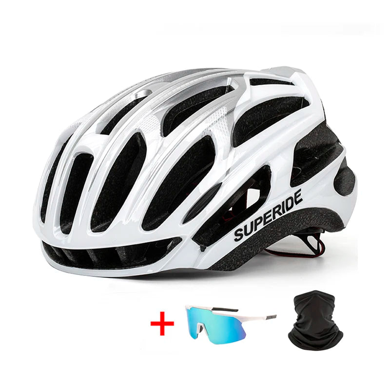 SUPERIDE Aero Cycling Helmet – Lightweight Anti-Impact MTB & Road Bike Helmet for Men & Women, Trail DH Racing
