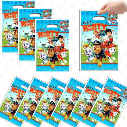Paw Patrol Party Gift Bags Set – 10/20/30PCS Plastic Candy Loot Bags for Kids Birthday & Baby Shower Party Favors Decor