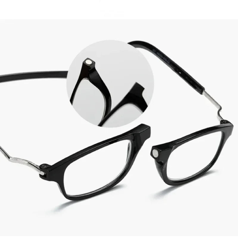 New Ultralight Reading Glasses – Hanging Stretch Anti-Fatigue Presbyopia Glasses for Men & Women, Diopters +1.0 to +4.0