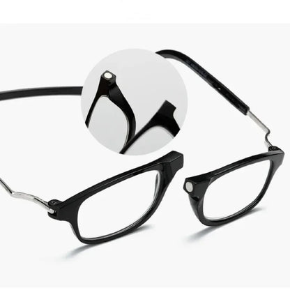 New Ultralight Reading Glasses – Hanging Stretch Anti-Fatigue Presbyopia Glasses for Men & Women, Diopters +1.0 to +4.0