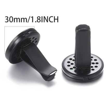 All-Black Tree of Life Car Air Freshener – Stainless Steel Aromatherapy Essential Oil Diffuser Locket Pendant