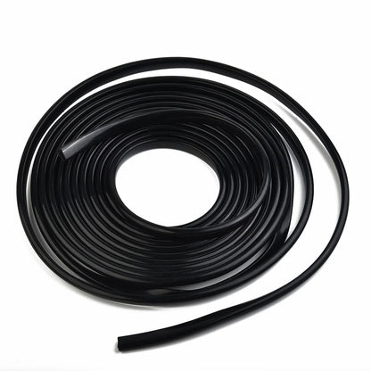 5M Car Door Edge Protector Strip - U Shape Rubber Seal Trim 11x5mm Auto Door Guard for Scratch Protection, Sealing & Decoration