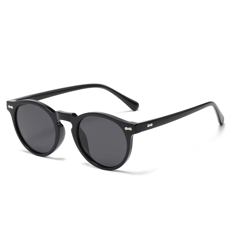 Retro Round Polarized Sunglasses – Vintage Fashion Shades for Men & Women, Driving Eyeglasses