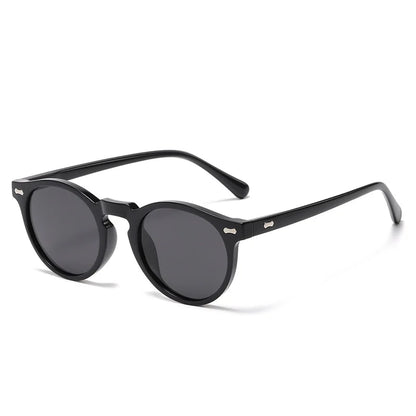 Retro Round Polarized Sunglasses – Vintage Fashion Shades for Men & Women, Driving Eyeglasses