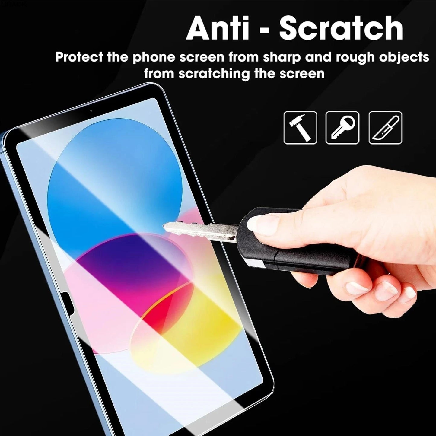 Tempered Glass Screen Protector for iPad — Shatterproof Protective Film for iPad Air 11, 11th & 10th Gen, 11–13-inch Models