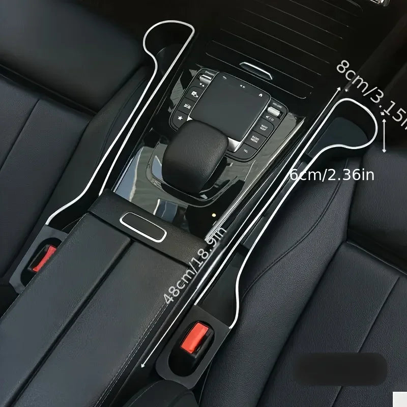 Car Seat Cup Holder Organizer – Front & Rear Multi-Functional Storage Box for Car Interior Accessories & Organization
