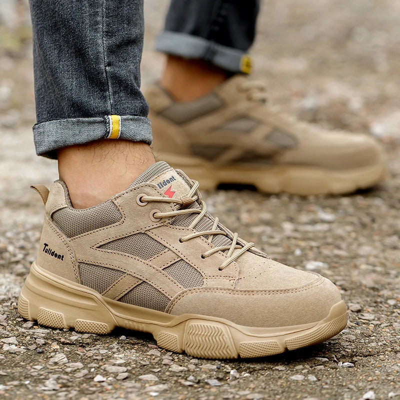 10KV Insulated Safety Shoes – Men’s Anti-Smash, Puncture-Proof, Breathable Electrician & Welding Work Boots