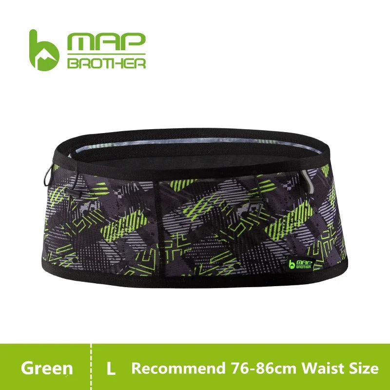 MAP BROTHER W1001 Woven Elastic Sports Waist Bag – Running, Triathlon, Marathon & Cycling Number Belt Pack