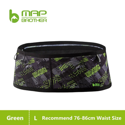 MAP BROTHER W1001 Woven Elastic Sports Waist Bag – Running, Triathlon, Marathon & Cycling Number Belt Pack