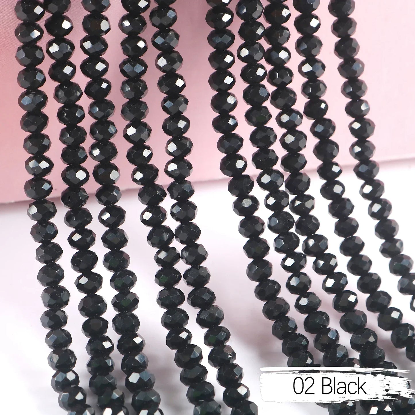 Austria Crystal Rondelle Beads - 2mm/4mm/6mm/8mm Faceted Glass Spacer Beads for DIY Jewelry & Bracelet Making