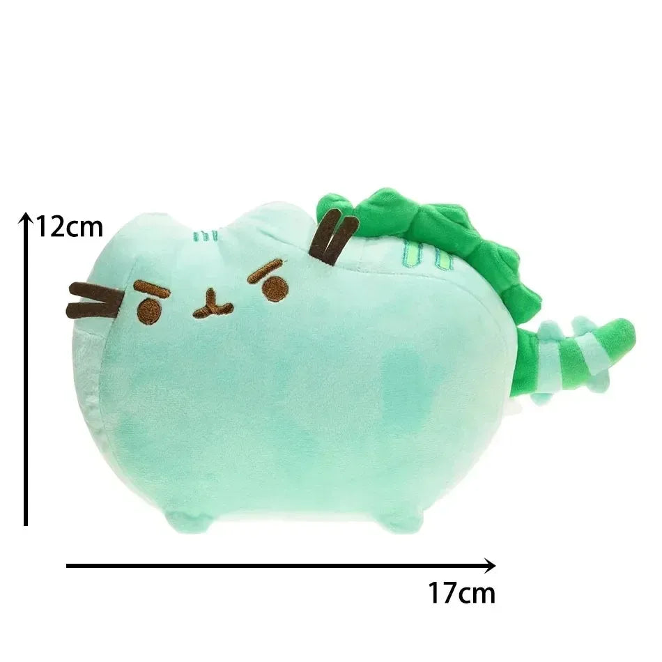 Cute Simulated Cat Plush Doll - Soft Anime-Inspired Stuffed Toy for Tabletop, Bedroom, and Home Decor, Kids’ Gift