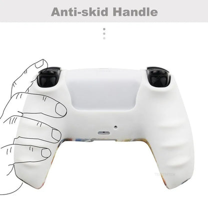 Protective Silicone Cover for PS5 Controller – Anti-Slip Skin Case with Thumb Grips for PS5 Slim Gamepad