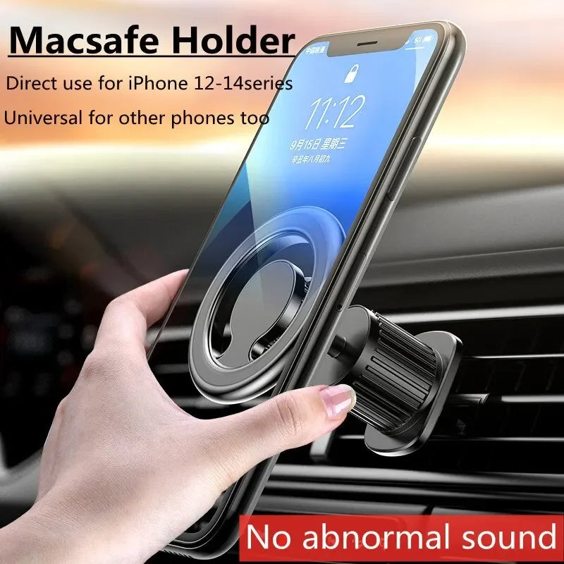 Magnetic Car Phone Holder — MagSafe-Style Universal Car Mount & GPS Mobile Bracket for iPhone 15/14/13/12, Samsung & Xiaomi