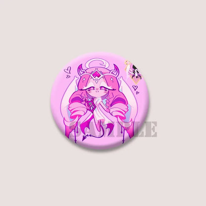 Cute Cartoon Game CRK Eternal Sugar Cookie Coin Brooch – Button Pins for Backpack, Hat, Clothes & Gifts