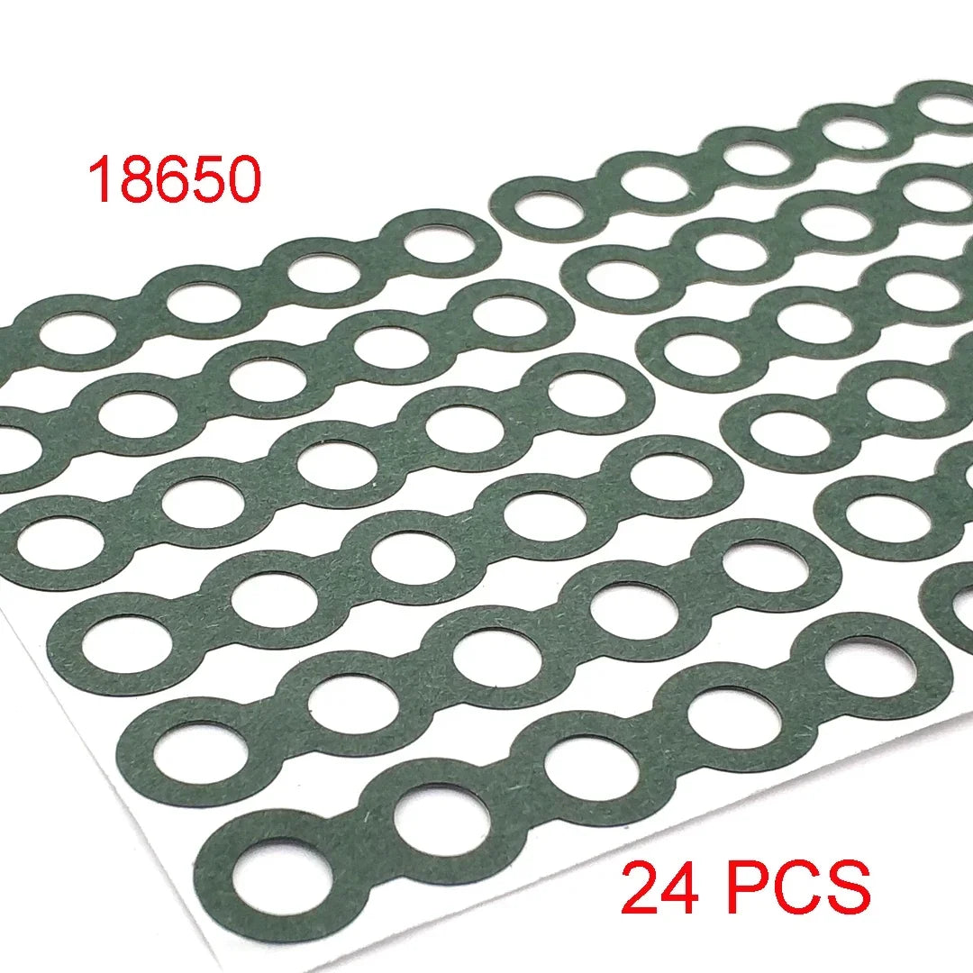 18650/21700/32650 Li-ion Battery Insulation Gasket – Barley Paper Insulating Glue Patch & Electrode Pads for Battery Pack