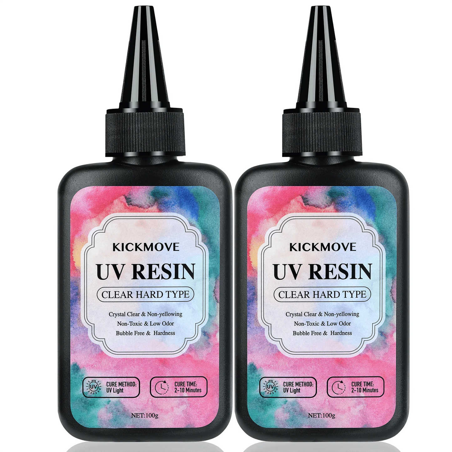 300g UV Resin Clear Epoxy - Crystal Clear Hard UV Cure Resin for DIY Craft Jewelry Making