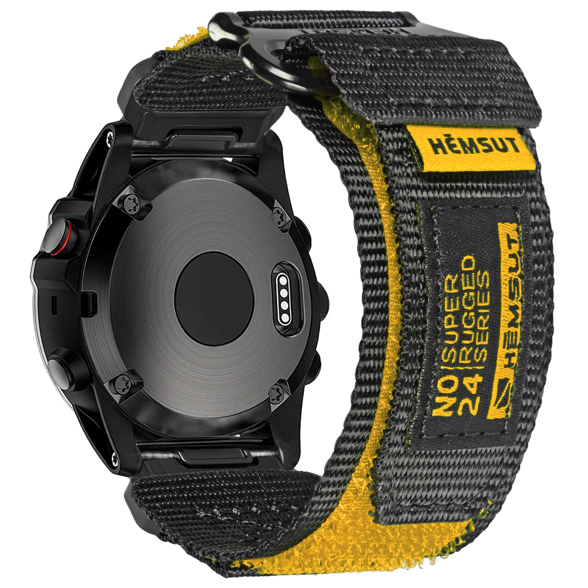 Hemsut Nylon QuickFit Watch Strap - Rugged Sporty Loop Band for Garmin Fenix, Forerunner, Instinct, Enduro & Tactix