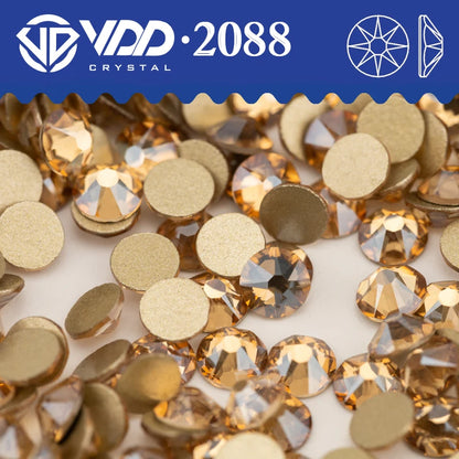 VDD AAAAA Crystal Flatback Rhinestones - SS16-SS30 16-Cut Gems for DIY Crafts & Nail Art Decoration