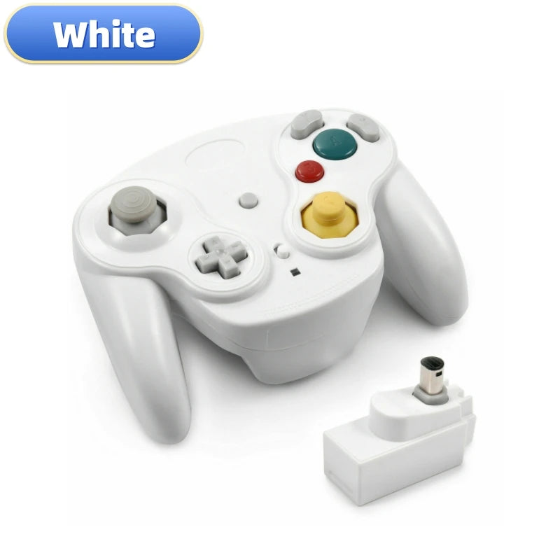 Wireless Gamepad Controller for GameCube – 2.4G Joystick with Adapter, 5 Colors