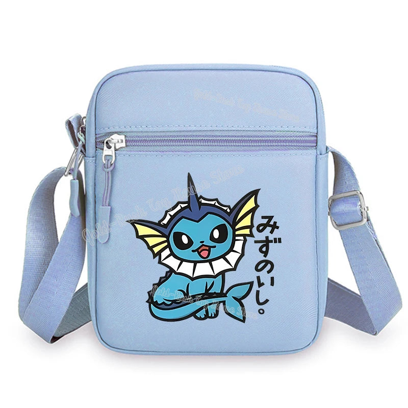 Pokemon Pikachu Cartoon Shoulder Bag – Large Crossbody Messenger Bag for Boys & Girls School Handbag