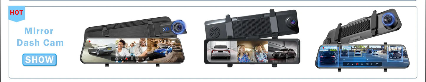 Aprilboy K6 4K WIFI Dash Cam - Front & Rear Dual Lens, 1080P Night Vision, Parking Monitor, Mini Car DVR