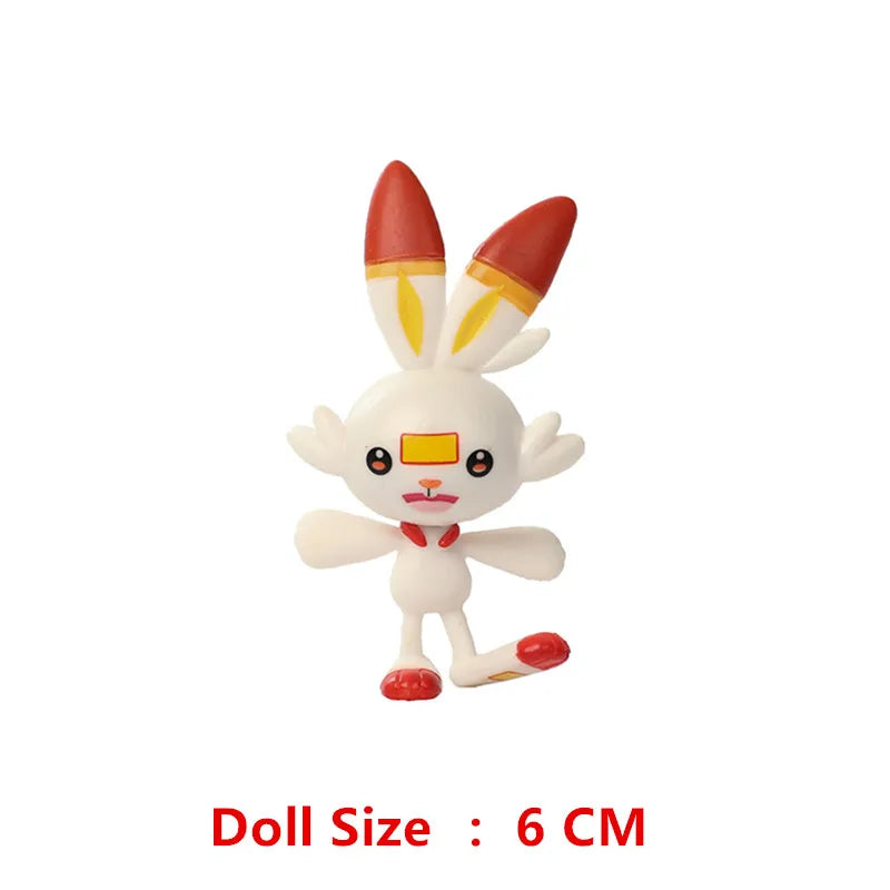 Pokemon 4-13cm Anime Figures – Pikachu, Mewtwo, Charmander, Blastoise Action Model Toy Gifts