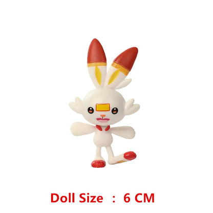 Pokemon 4-13cm Anime Figures – Pikachu, Mewtwo, Charmander, Blastoise Action Model Toy Gifts