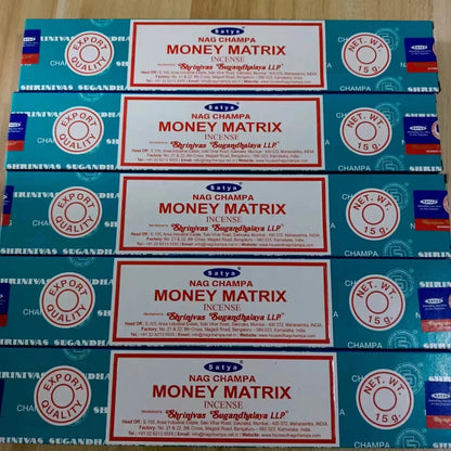 5 Box NAG Champa Satya Incense Collection – Handmade Sticks with Refreshing Medicinal Aromas for Home Fragrances
