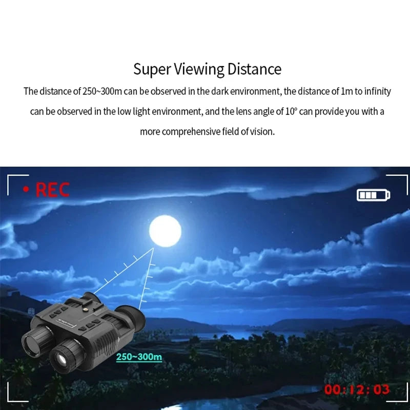 NV8000 3D Night Vision Binocular Goggles – Hunting Goggles for Helmet Mount