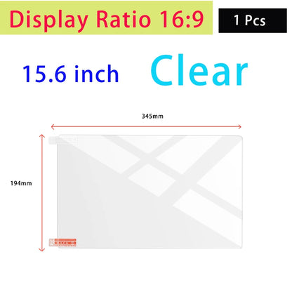 15.6-Inch Laptop Screen Protector - 16:9 Soft Film for Dell, ASUS, Samsung, Lenovo & Toshiba Laptops