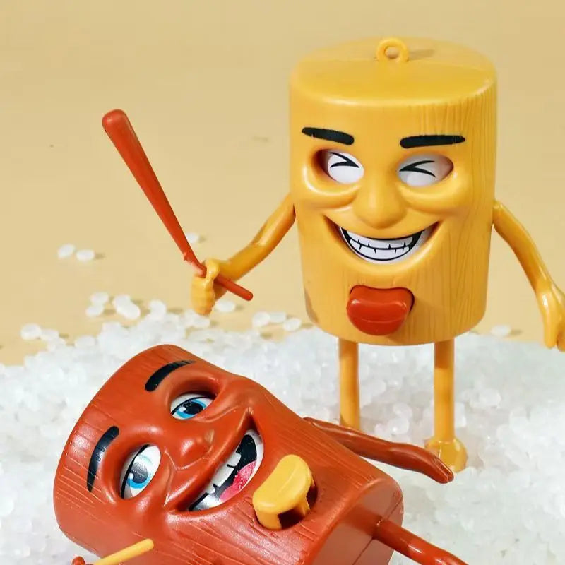 Italian Brainrot Tung Tung Tung Sahur Face-Changing Toy – Creative Button Decompression Figure, Fun Christmas Gift for Kids