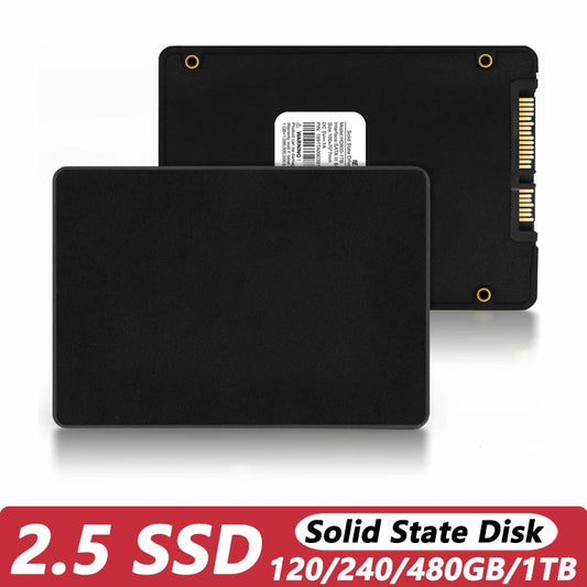 2.5" SATA3 SSD – 120GB/240GB/480GB/1TB Internal Solid State Drive for Laptop & Desktop