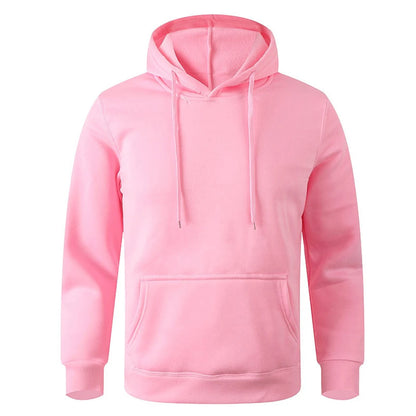 Unisex Warm Sweatshirt — Casual Solid Color Streetwear Pullover with Pocket, Sport & Fitness Hoodie in Multiple Colors
