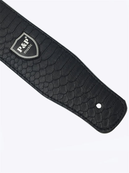 Vintage 2.5 Inch Guitar Strap - Adjustable Soft Embroidered Belt for Classical & Bass Guitars, Music Accessories