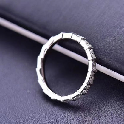 100% Pass Diamond Tester Pen & Moissanite Ring – Matching 925 Sterling Silver Wedding Band for Women