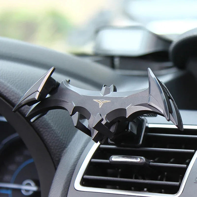 Bat-Shaped Gravity Car Phone Holder - Universal Air Vent Mount for 4-6.5 Inch Devices