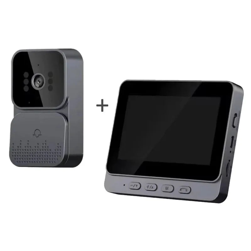 4.3" HD Wireless Video Doorbell — Night Vision, Waterproof Smart Home Intercom Camera