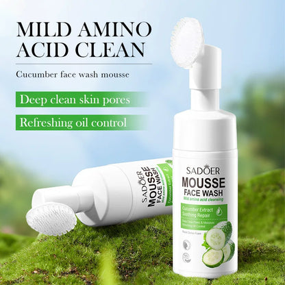 SAODER Fruits Facial Cleanser – Moisturizing & Hydrating Face Wash Foam with Massage for Skincare