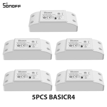 SONOFF BASICR4 WiFi Smart Switch - ESP32 Remote Control with eWeLink, Alexa & Google Home Compatibility