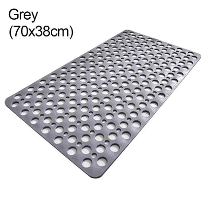 Non-Slip Bath Mat with Drain Holes – Easy Clean Bathtub Mat with Suction Cups for Bathroom Safety