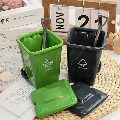 400ml Trash Can Design Mug - Creative Coffee & Milk Cup for Office and Home
