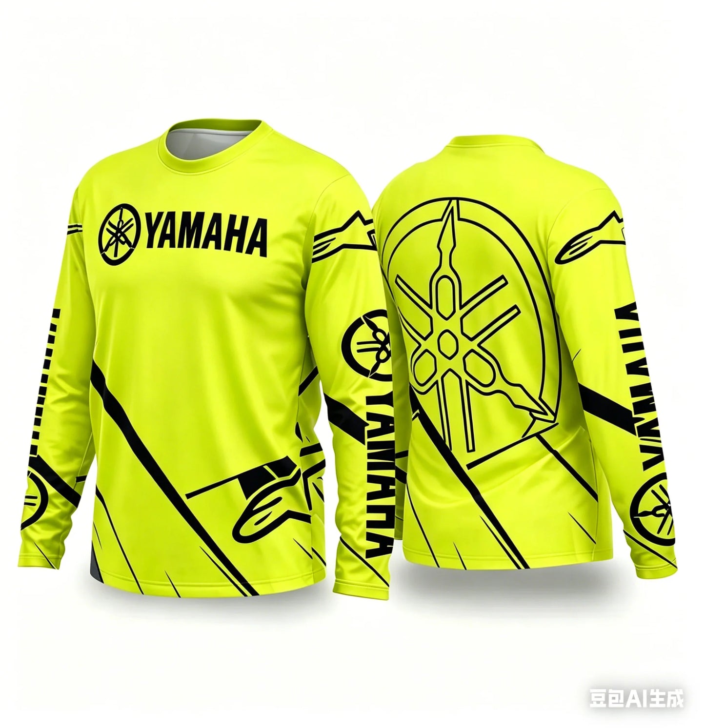 YAMAHA Motorcycle Riding Suit - Breathable Quick-Dry Long Sleeve Off-Road Racing Sportswear for Men & Women