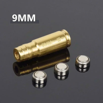 Multi-Caliber Laser Bore Sighter — 12GA, 20GA, 5.45x39, 7.62x39, 9x19mm, .223, .308, .338 Training Cartridge