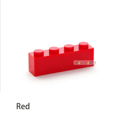 200pcs 1x4 Dot DIY Building Blocks - Educational Creative Brick Set Compatible with 3010 Bricks for Kids