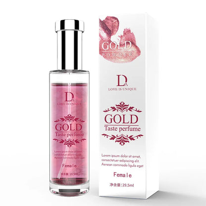Gold Powder Pheromone Perfume for Men & Women – Long-Lasting Fresh Charming Fragrance for Couples, Daily Flirting Scent Gift Spray